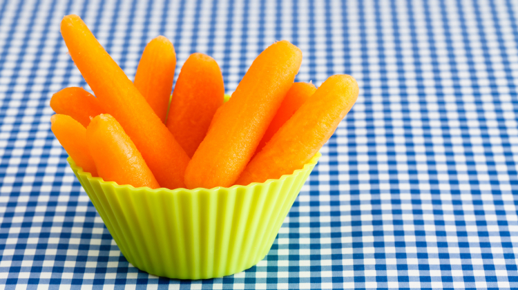 Eating Carrot For A Snack