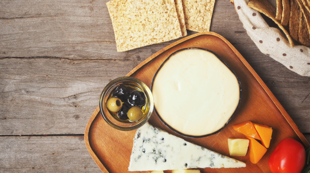 Whole Grain Crackers And Cheese